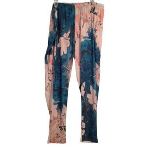 Lily by Firmiana 5X Floral Print Leggings